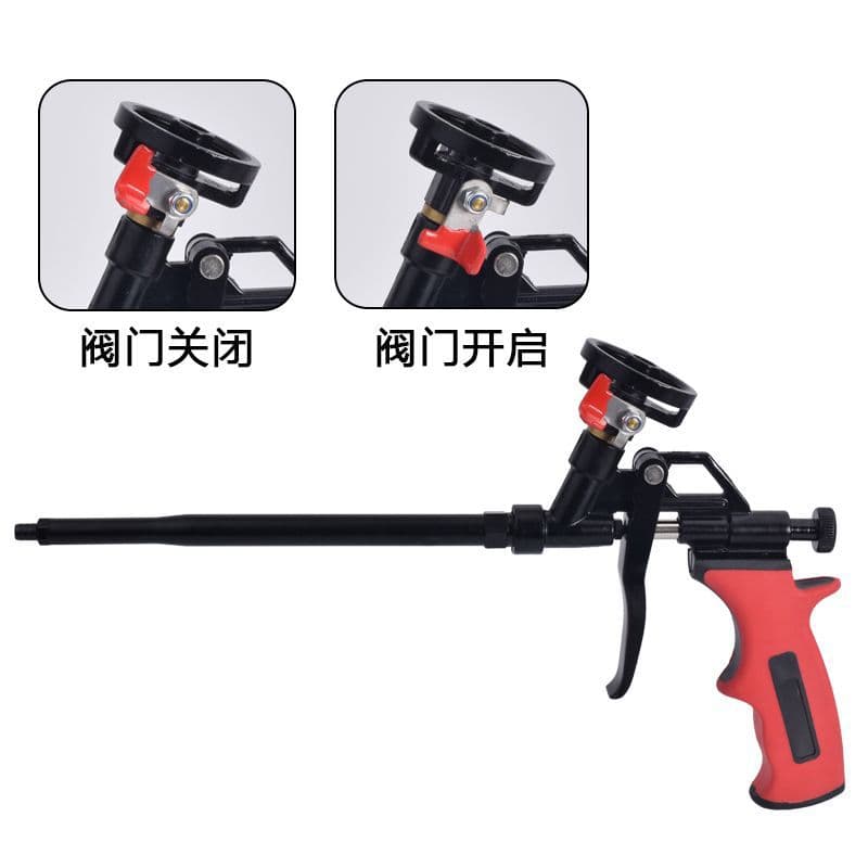 No-Clean Foam Caulking Gun, Door and Window Installation Effort-Saving Gap Filling Foam, Polyurethane Teflon Caulking Gun, Foam Gun