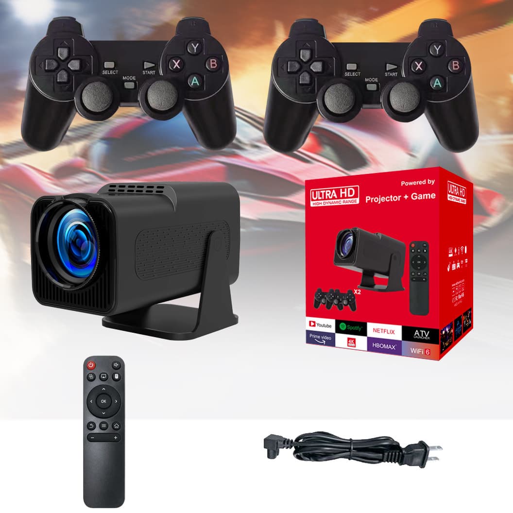 HY320 Game Projector Cross-border Retro Game Console HD HY320MINI Game Projector Android Home