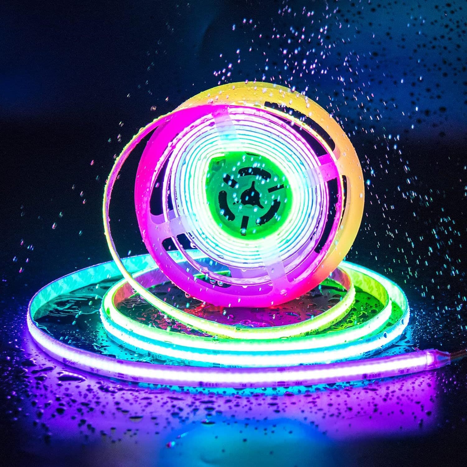 Symphony cob light strip 720 light line light strip no dark area led light strip colorful rgb full color running water marquee strip