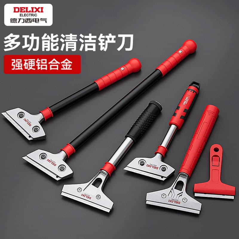 Delixi electrical shovel cleaning knife tile wall cleaning tool beautiful seam floor glue removal shovel glass scraper