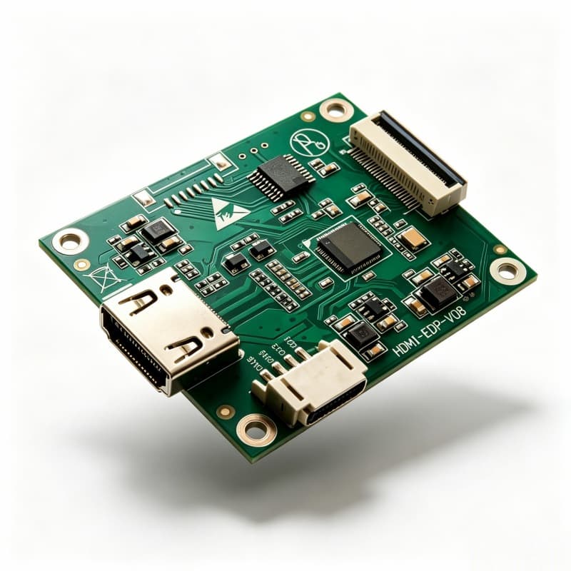 HDMI-EDP-V08 adapter board HDMI to 30Pin eDP supports 1080P/1200 12V power supply