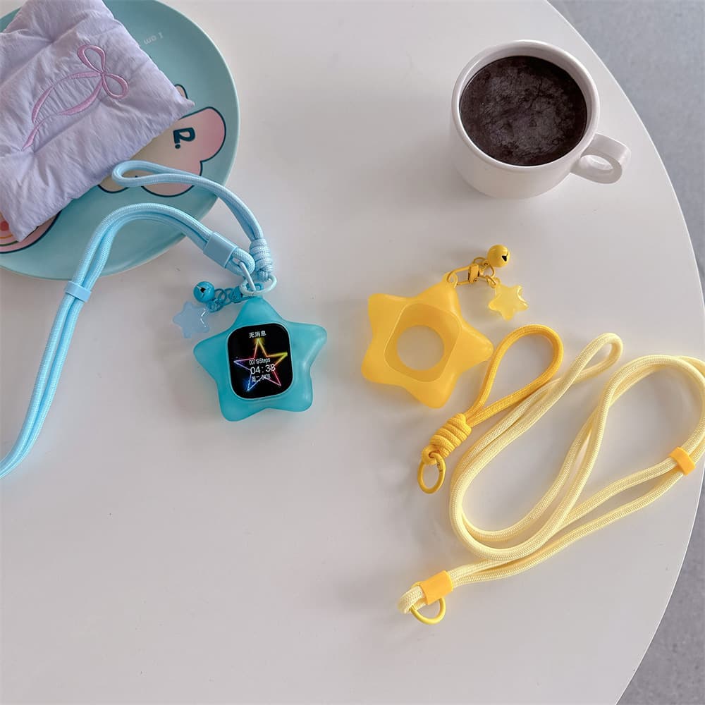 Glow-in-the-Dark Star Case Compatible with Apple Watch 8, S11/10/9, Ultra 2, Soft Silicone