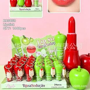 LIPSTICK Chocolate Dried Flower Lipstick Middle Eastern Lipstick Nude Moisturizing Lipstick Temperature-Changing Fruit Apple Lipstick