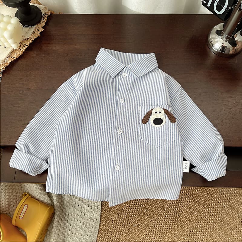 2025 Spring Small/Medium Kids Korean Style Pullover Round Neck Cartoon Anime Knitted Vest Academic Shirt Fashion Set