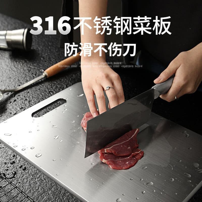 Stainless Steel Cutting Board Antibacterial and Mildew-proof Large Cutting Board and Panel Occupy Rolling Panel Cutting Vegetables Kneading Mat Kitchen Gadgets