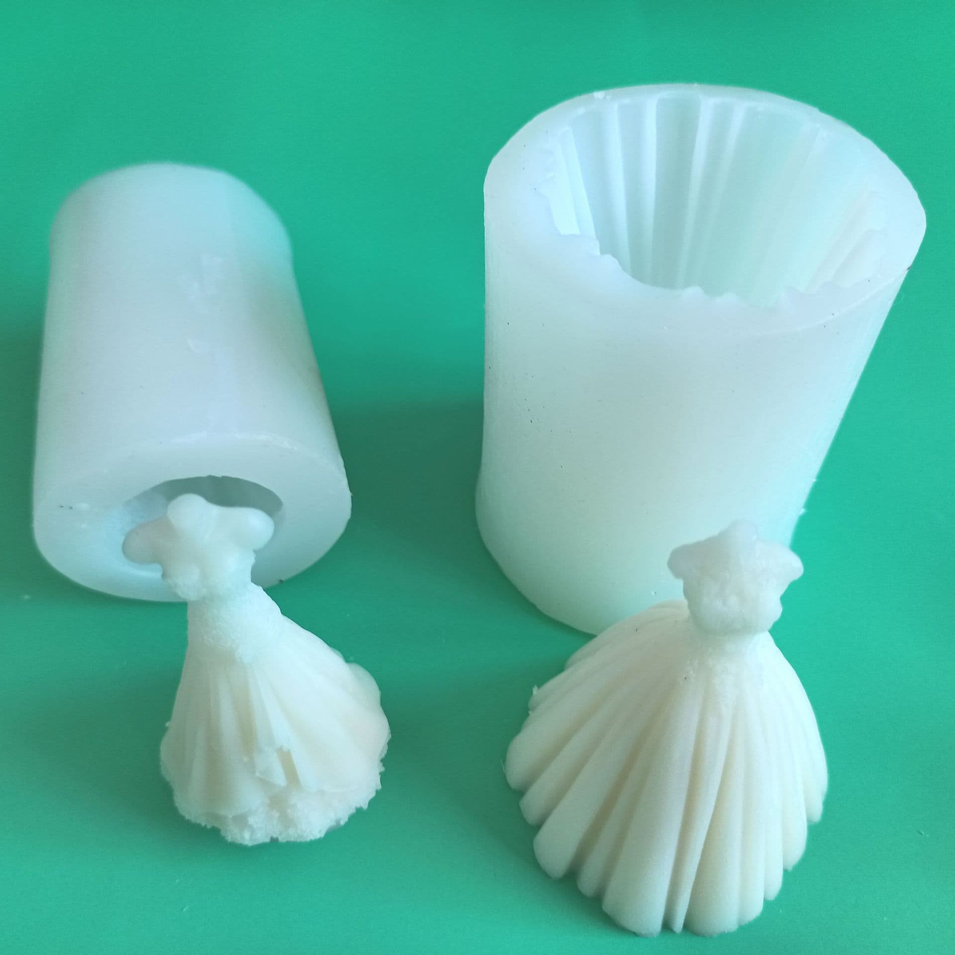 New Wedding Dress 2nd Generation Soap Silicone Mold DIY Pudding Candle Car Decoration Aroma Shape