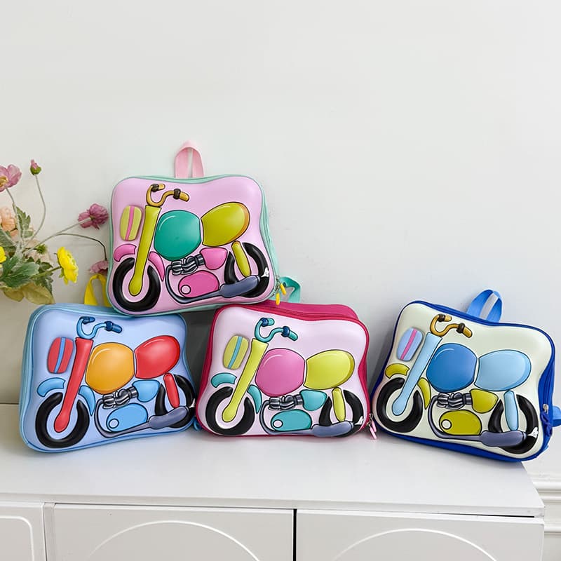 2026 Spring New Children's Eggshell Backpack Fashion Simple Cartoon Kindergarten School Bag Boys and Girls Accessories Trendy Bag