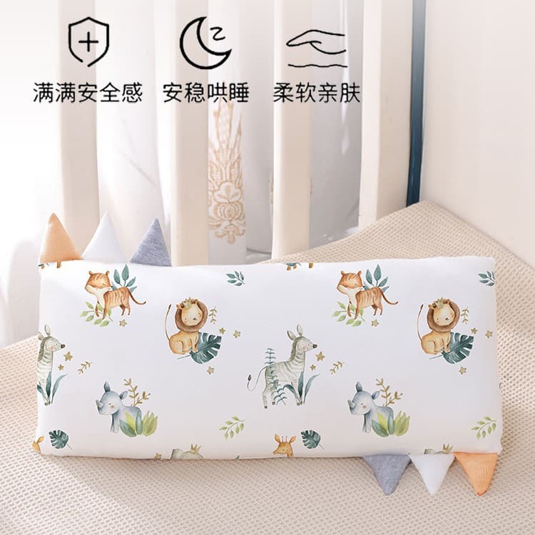 Bamboo fiber pillow, hexagonal baby pillow, soft pure cotton low pillow core, suitable for sleeping, kindergarten, side sleeping, comfort pillow.