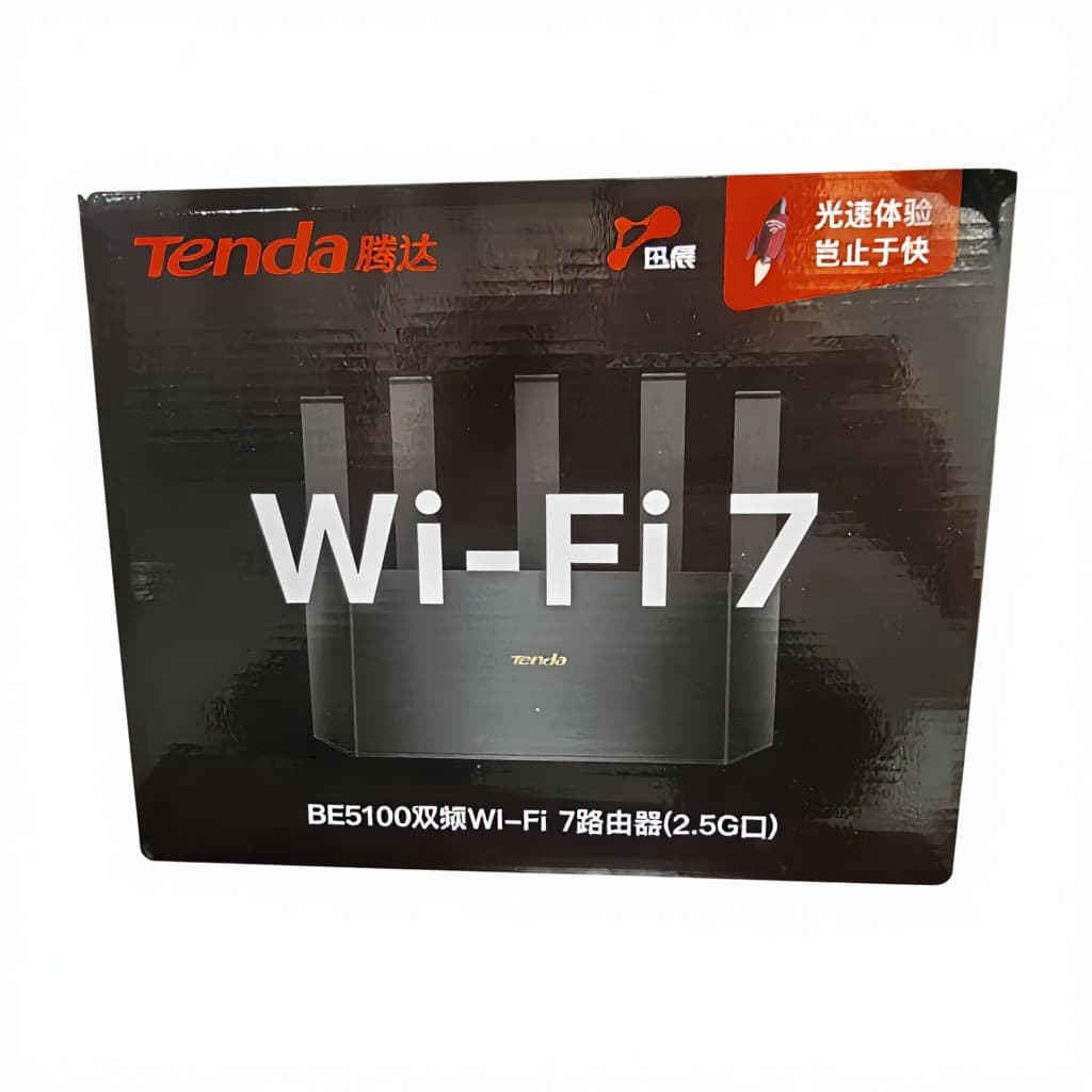 Tenda WIFI7 BE5100 Dual-Band 2.5G Wireless Wall-Penetrating Router BE6LPro with 5Gbps Speed