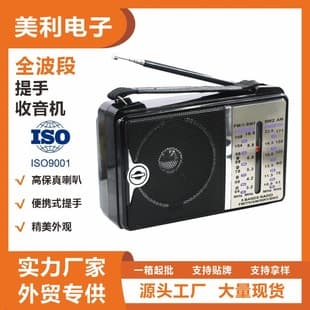 Neutral Packaging Export Cross-Border Hot-Selling Full-Band Portable Radio AC220V Plug-In Radio RX-606AC
