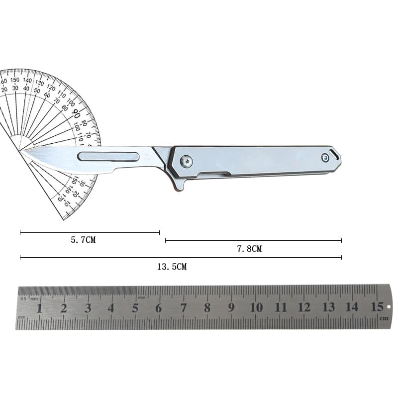 Outdoor Folding Knife EDC Utility Knife Carving Knife Titanium Alloy Handle Gift Knife Mini Portable Folding Knife Drop Shipping