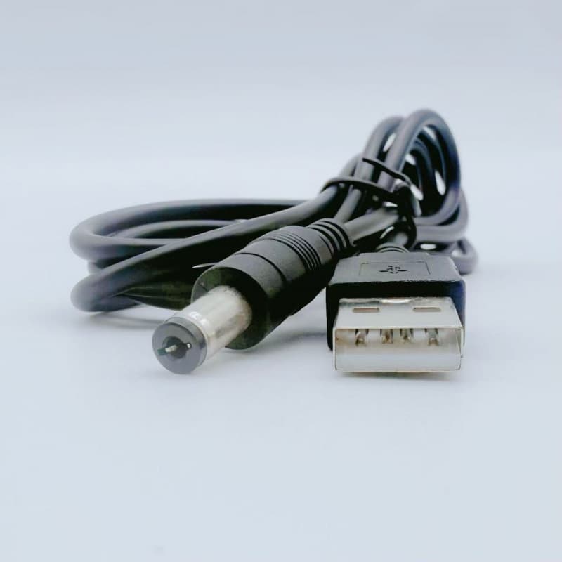 5.5 DC Power Cable USB to DC 5.5*2.1mm DC Power Cable for Power Bank Router Power Supply LED Light