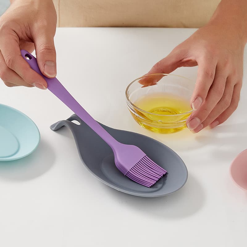 Silicone Spoon Rest, Easy-Clean Kitchen Mat, Spoon Holder, Heat-Resistant Spoon Pad, Flavor Dish Spoon Rest