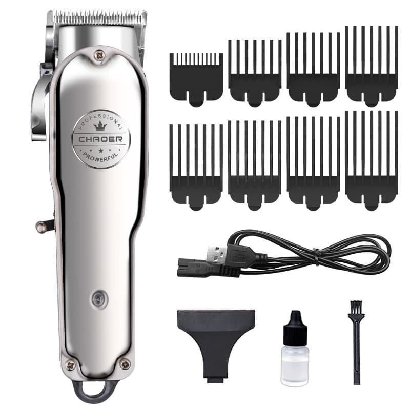 A99 Cross-border Exclusive Home Electric Hair Clipper Retro Metal LCD Adult and Baby Universal Hair Trimmer