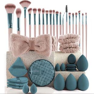 40-Piece Makeup Tool Set Complete Face Wash and Makeup Kit for Shein Temu Dropshipping