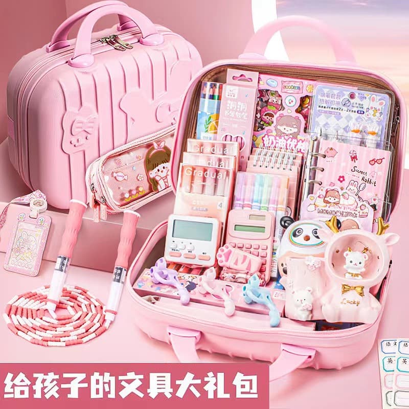 Back-to-School Stationery Set for Kids, Complete Student Stationery Gift Box, Student Stationery Wholesale