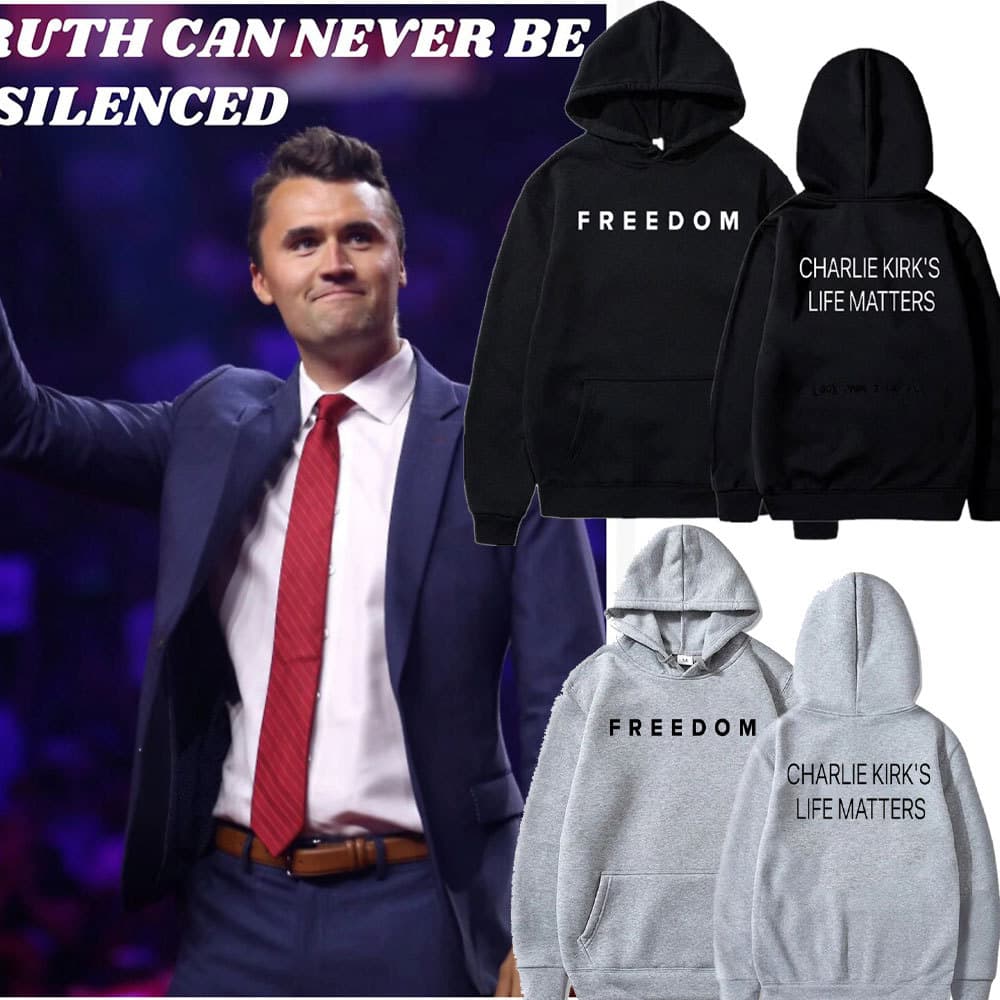 Charlie Kirk Freedom Hoodie 1993-2025 Unisex Oversized Winter