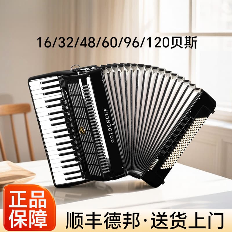 Accordion for Adult Beginners Professional Performance 60/96/120 Children 48 Bass Beginner Accordion