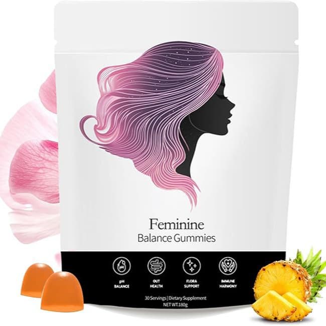 Feminine Balance Gummies, Pineapple Mix, 60 Gummies