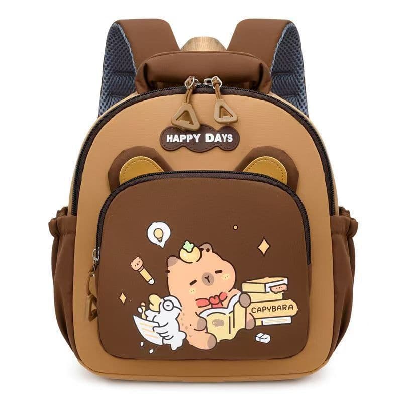 Kapibara Kindergarten School Bag Girls Backpack Age New Cartoon Children's Backpack Preschool Large Capacity