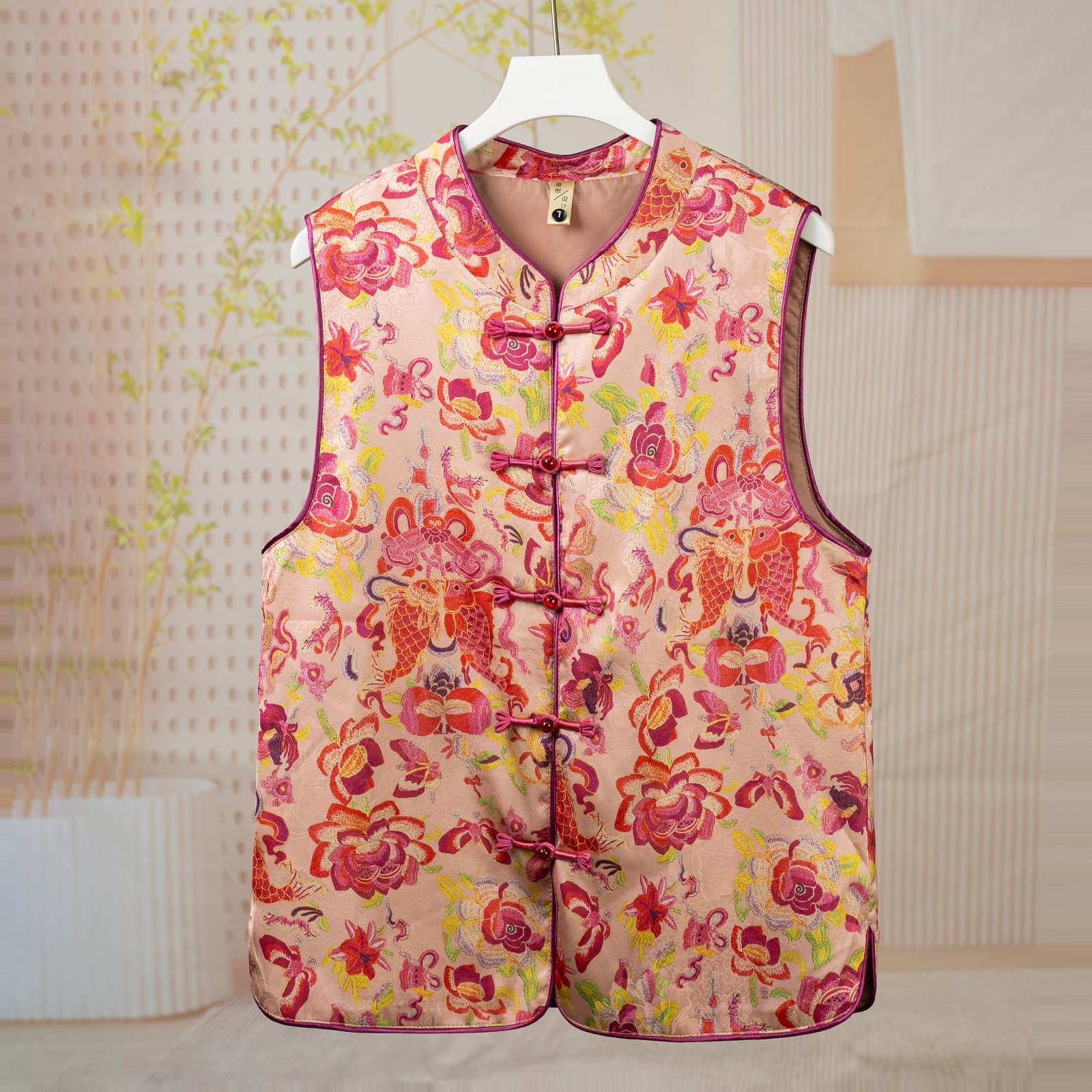 Wholesale Chinese-style Retro Vest Chinese Top Vest Sleeveless Jacket Stand-alone Vest Mother's Vest