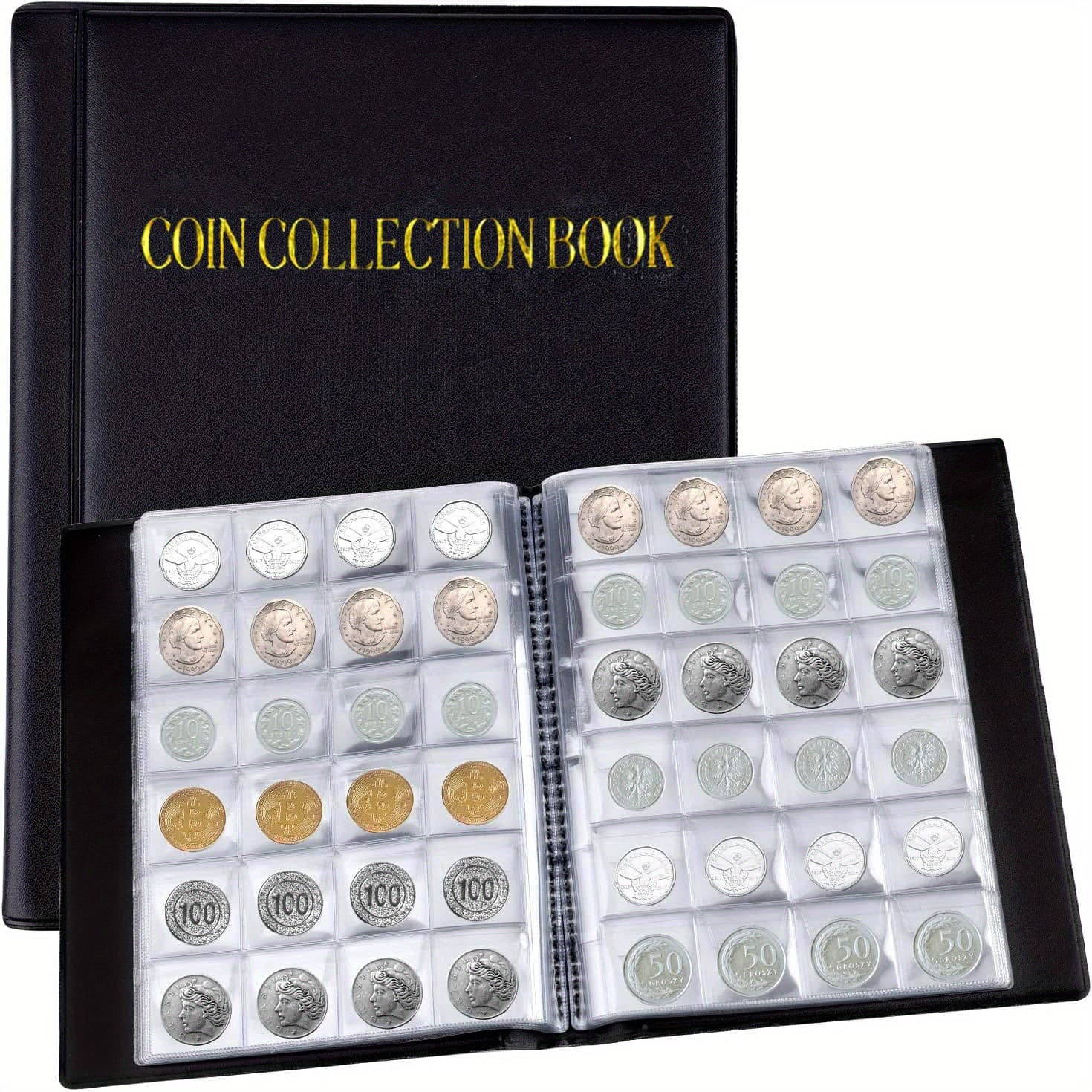 Cross-border coin collection album coin commemorative coin storage album coin positioning album ancient coin storage stamp