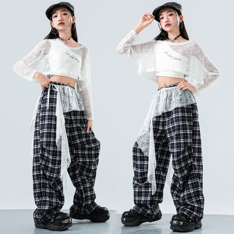 Jazz Dance Costume for Girls, Trendy and Cool Kids Jazz Street Dance Performance Outfit for Children, Autumn
