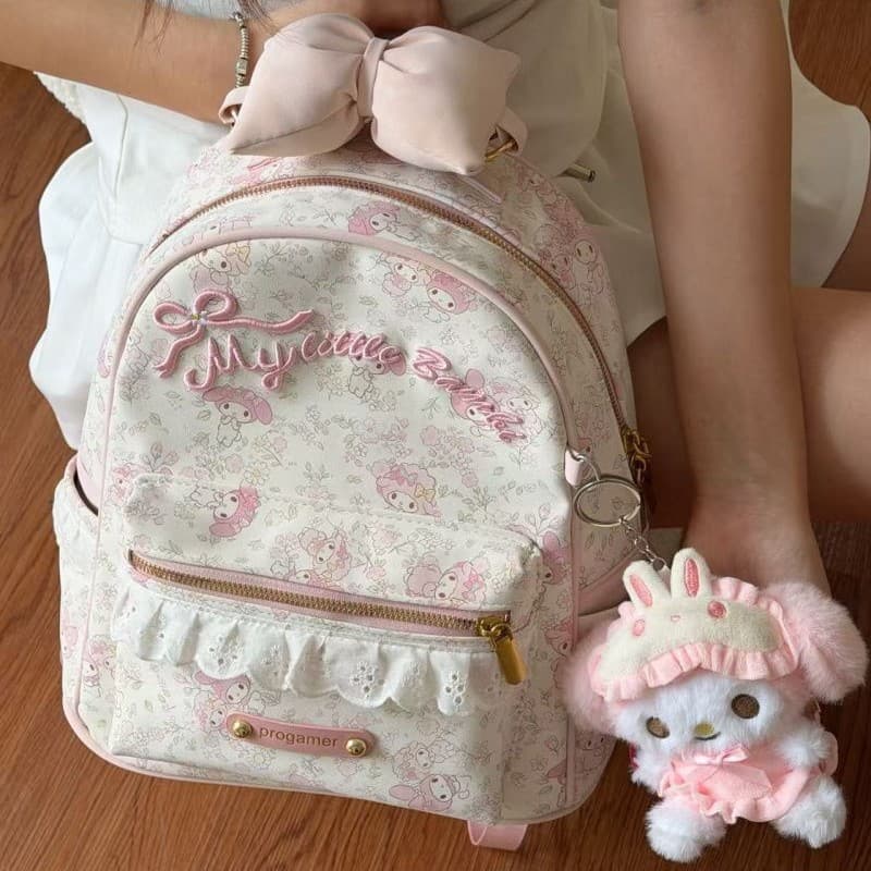 2026 New Trendy Korean-style Printed Backpack with Aesthetic Design, Versatile Large Capacity Student School Bag