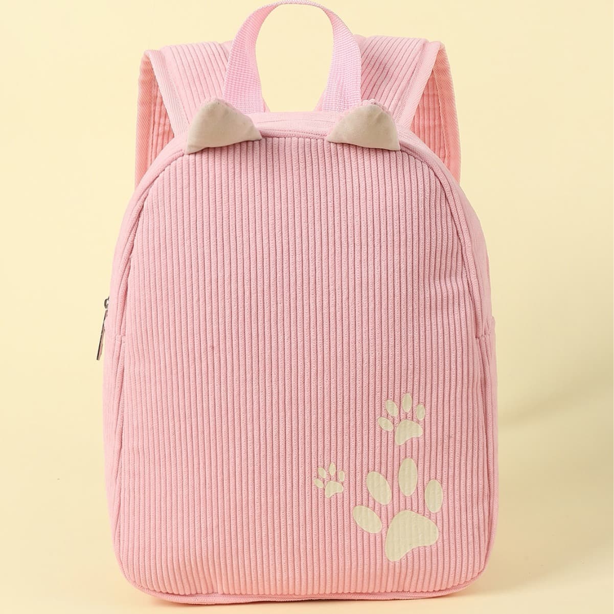 Cross-border hot-selling kindergarten backpacks for children, girls and boys, corduroy, multi-color, new solid color, cute baby bags