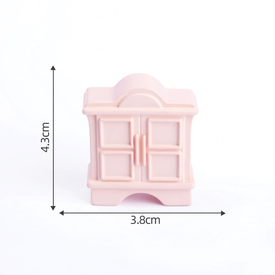 Miniature Landscape Creative Pink Girl's Heart Bedroom Decoration Accessories Dollhouse DIY Miniature Furniture Model Ornament
