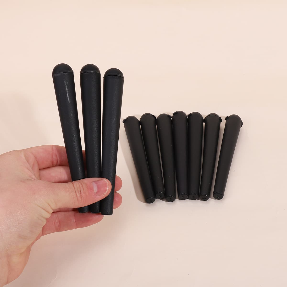 Foreign Trade Hot Sale Plastic Conical Tubes Smoking Tubes with Lids Dustproof Moisture-Proof Sealed Horn Tube Storage Roll In Stock Direct Shipping