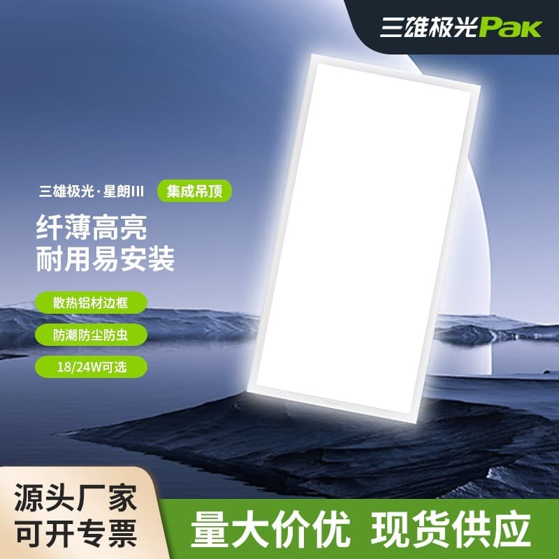 Sanxiong Aurora Integrated Ceiling LED Aluminum Panel 300x600 Recessed Dimmable Bathroom Flat Panel Light