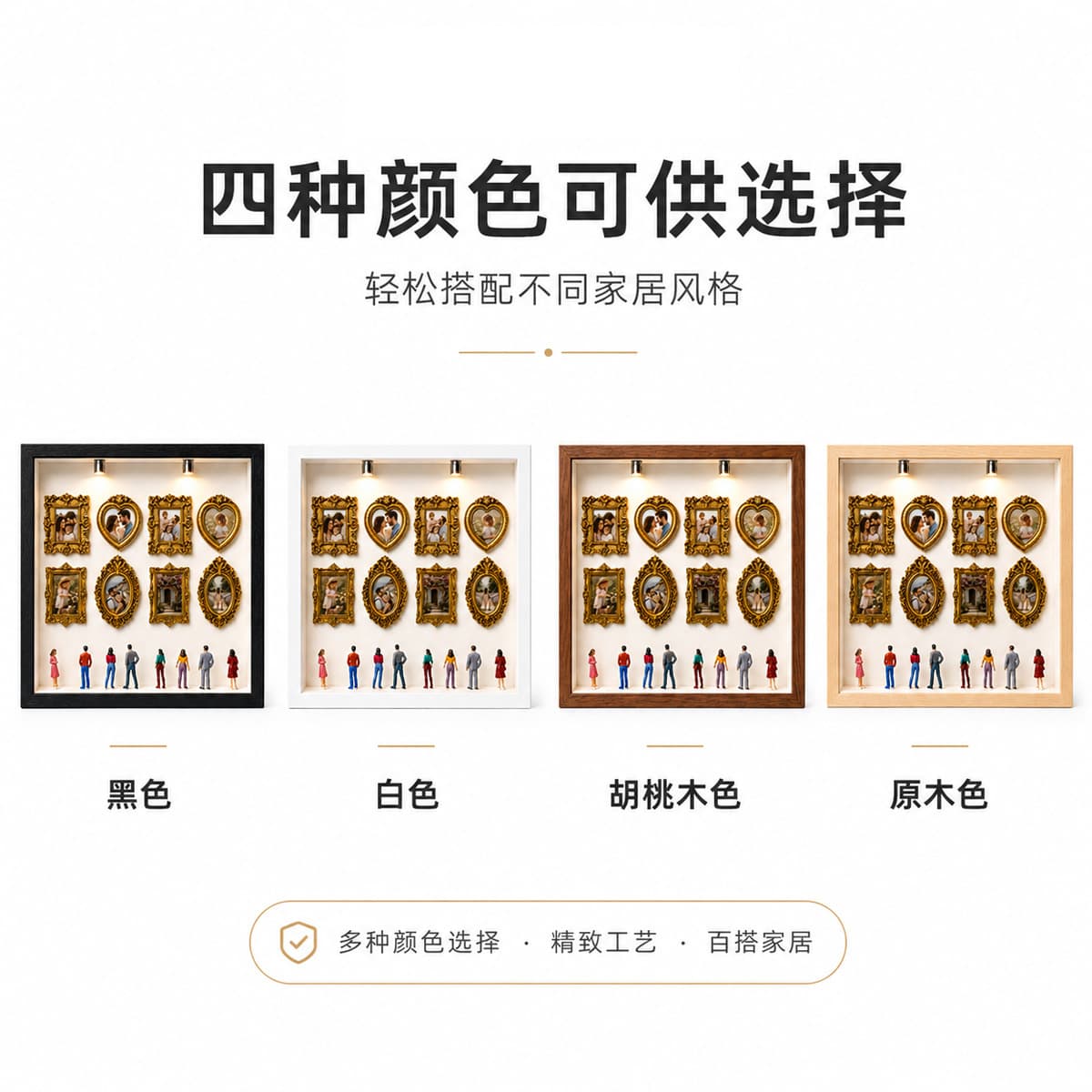 Cross-border In-Stock DIY Mini Museum Silhouette Box