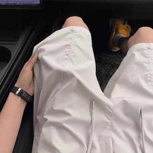 Waterproof Sports Shorts for Men, Quick-Dry Cargo Shorts, Straight-Leg Casual 5-Inch Shorts, Simple and Comfortable