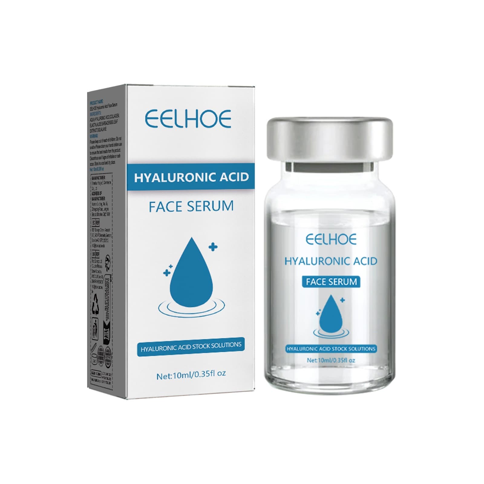 EELHOE Hyaluronic Acid Essence Moisture Retention Smoothing Facial Skin Care Brightening Essence