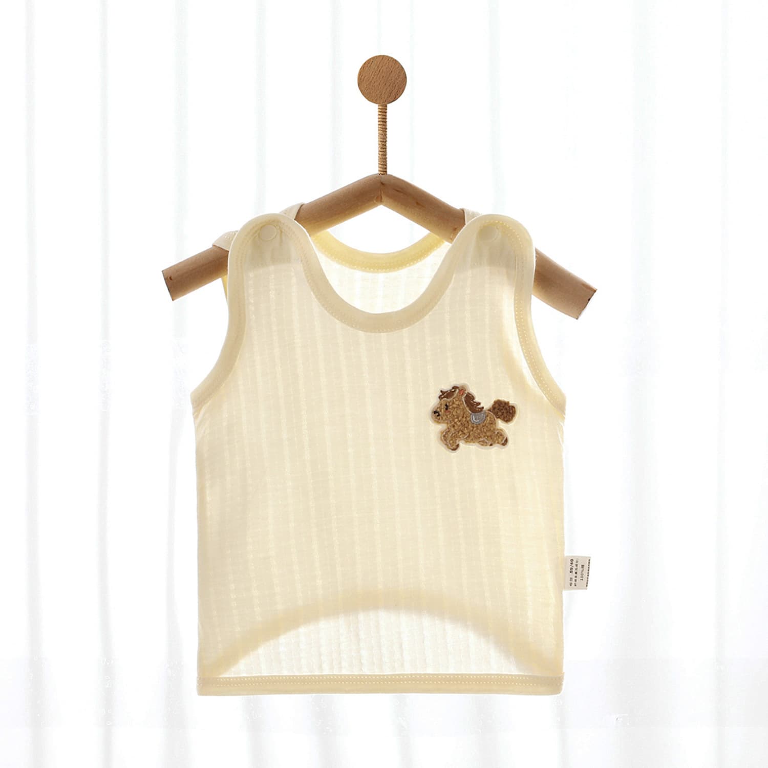 Baby Cotton Half-Back Vest Summer Thin Seamless Belly-Protecting Tank Top Newborn Clothing Anyang Kids Wholesale