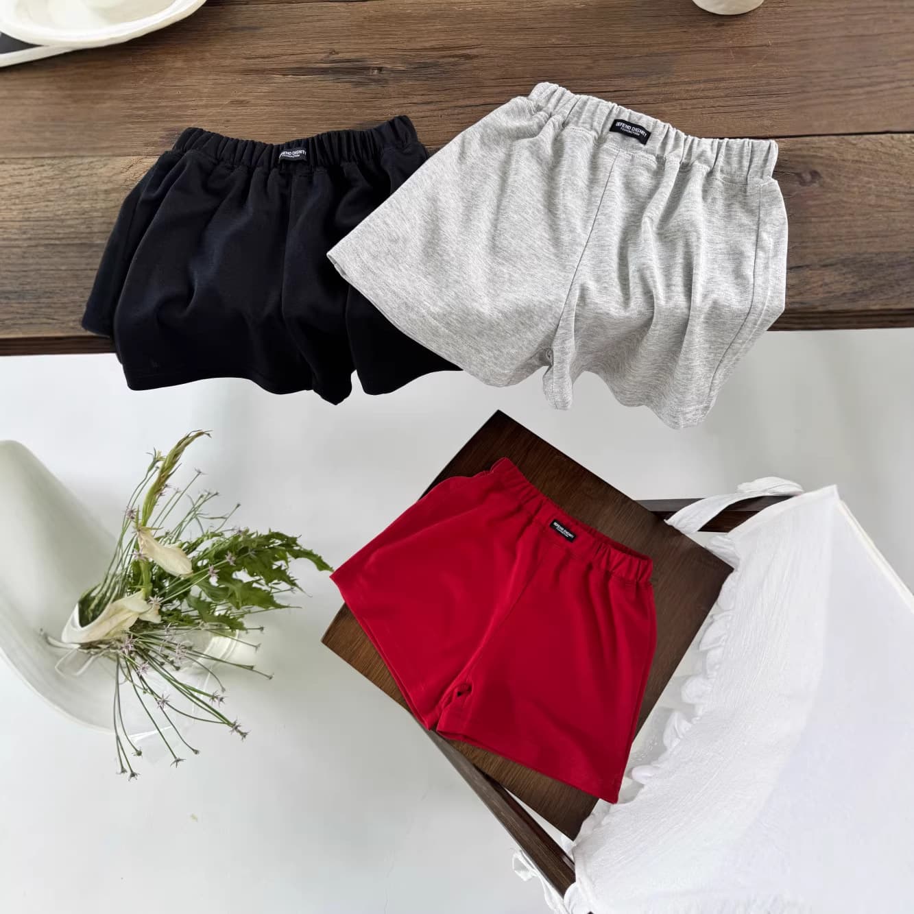 Mo Xiaomeng Kids Pants 2026 Sports Shorts Women's Summer Thin High-Waist Shorts Slimming Five-Point Pants Lengthen Legs