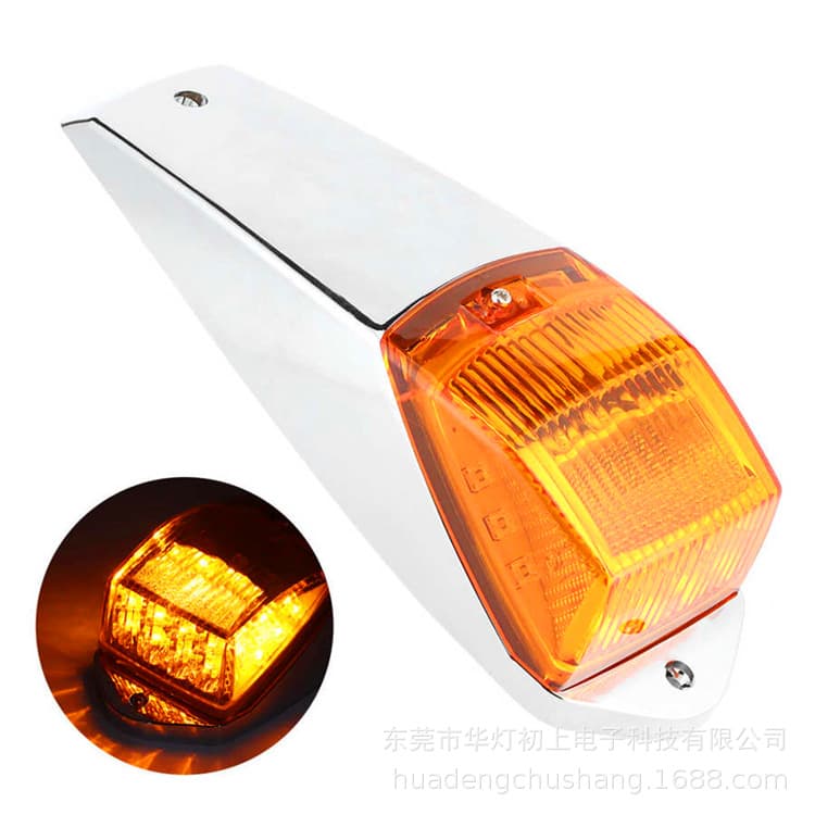Cross-border Source 12V 24V Amber White Truck Trailer Warning Clearance Cab Roof Light