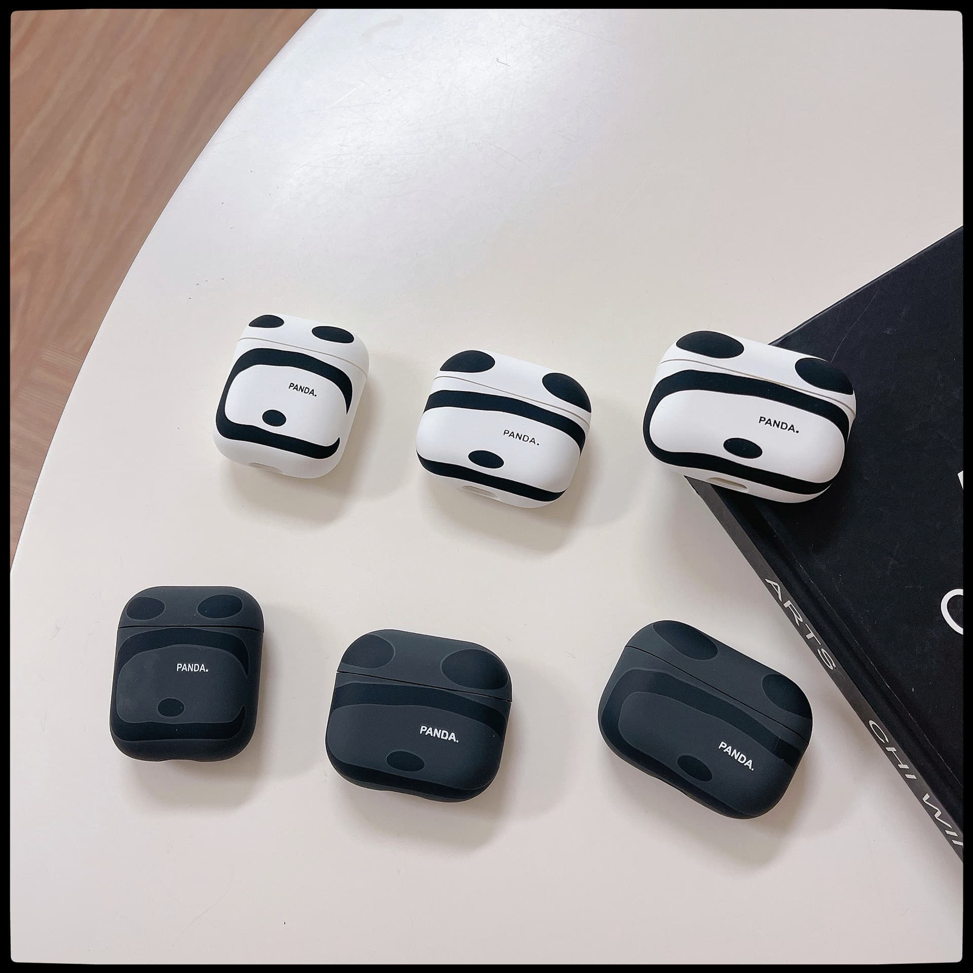 Compatible with AirPods Pro 2 Case 4th Generation Apple Earphone Shell 4th Gen Bluetooth Matte Panda Trendy Soft Case for Men