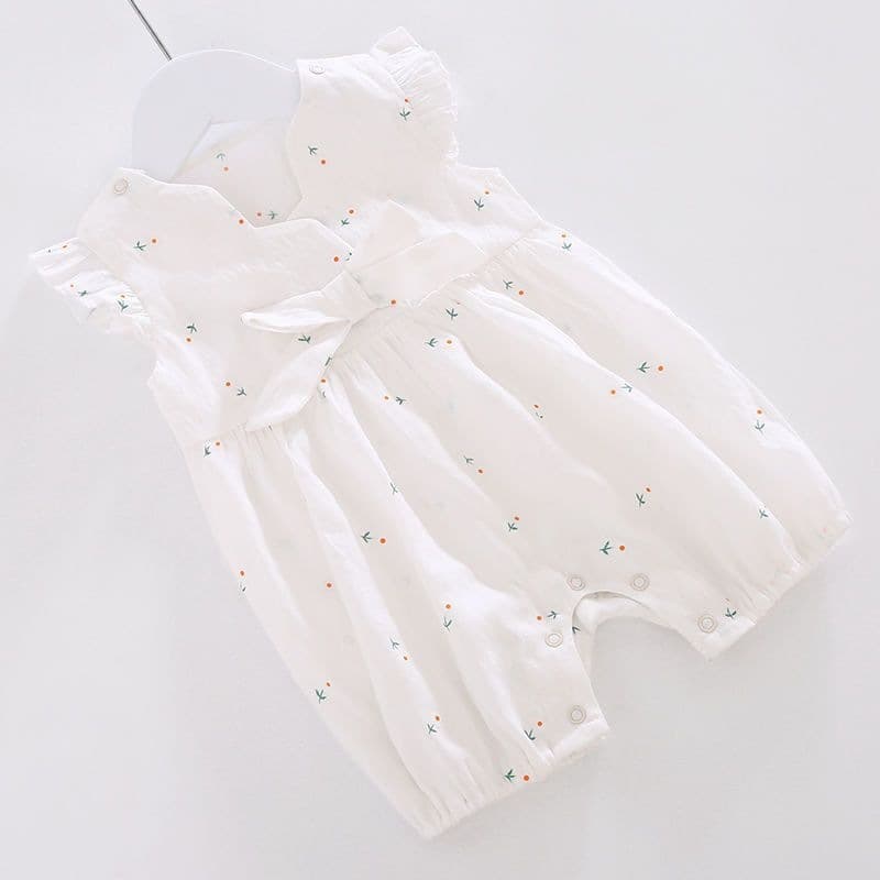 Baby Clothes, One-Piece Cotton Romper for Newborns, Summer Outfit for Baby Girls, Newborn Romper, Summer Bodysuit for Girls