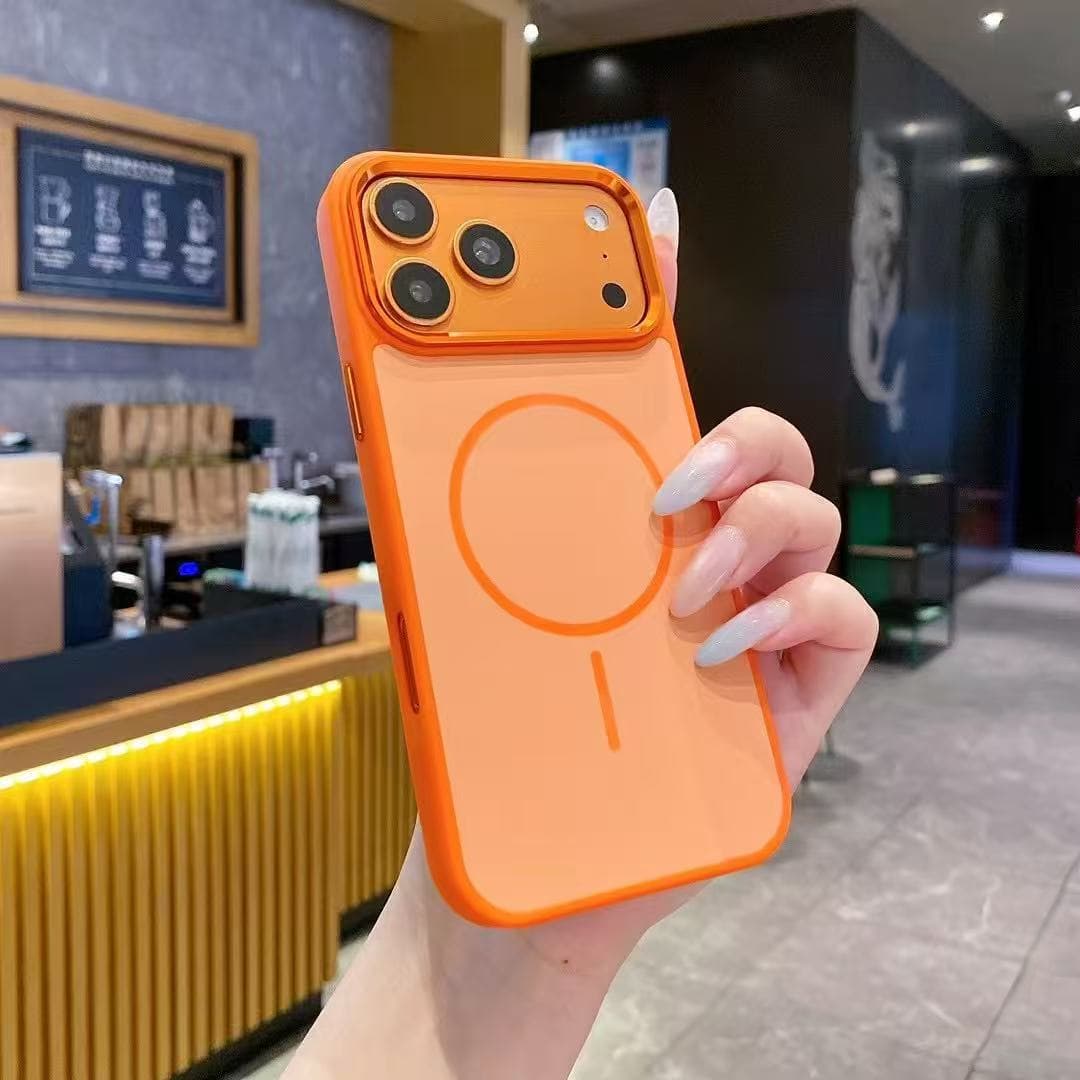 Cross-Border Magnetic Skin-Feel Case for iPhone 17 Pro Max, Instant Magnetic, iPhone 16 Metal Lens Hard Case 15