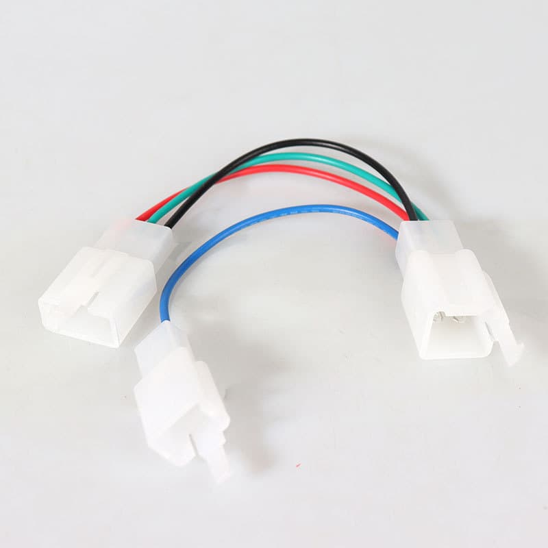 Electric Vehicle Alarm Converter 6-Pin to 2+4 Pin Adapter Cable E-Bike Anti-Theft Alarm Converter Electric Vehicle Accessories Cable