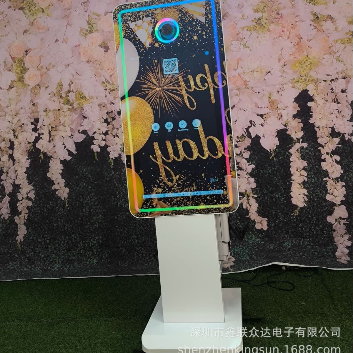 Portable, shoot and print 32-inch DSRL photo booth wedding party party SLR photo