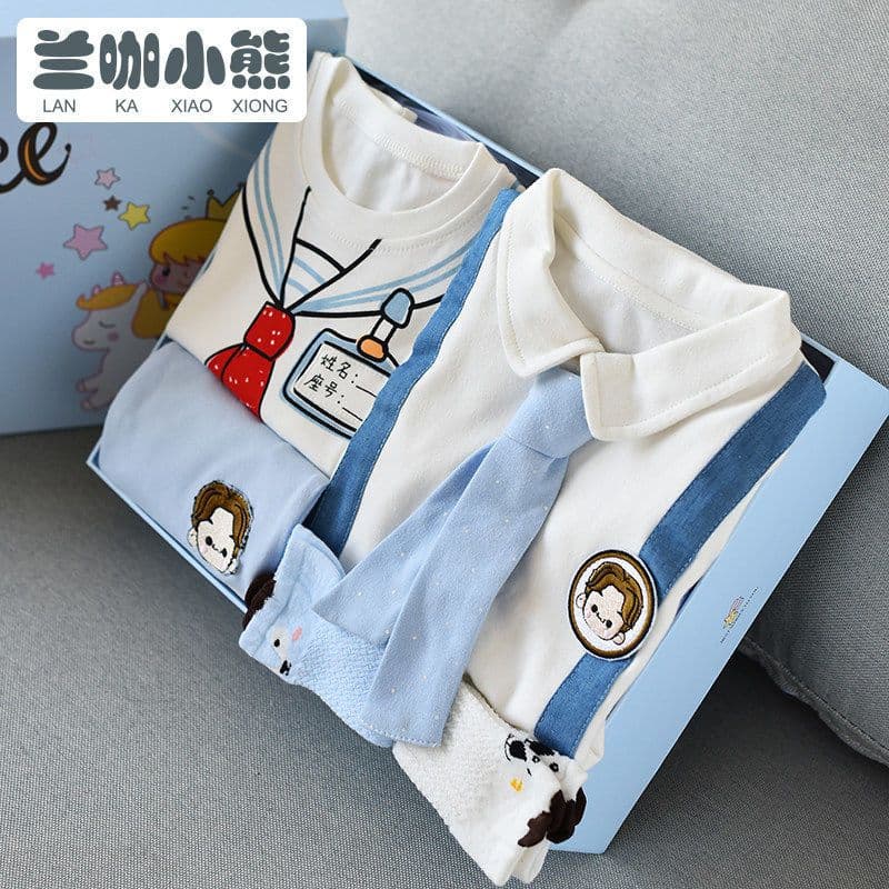 Newborn Gift Set Spring Baby Clothes Gifts for Newborns Full Moon Baby Boy
