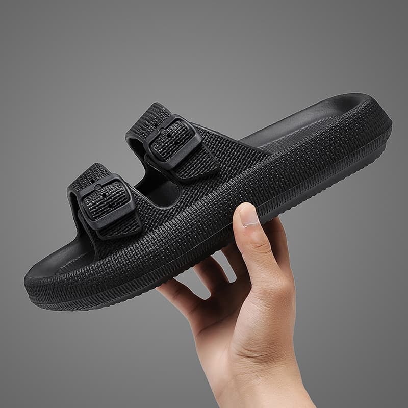 Men's Slippers 2026 Summer New Style Versatile Indoor and Outdoor Thick Sole Non-Slip Breathable Cloud-Like Comfort Beach Flip-Flops