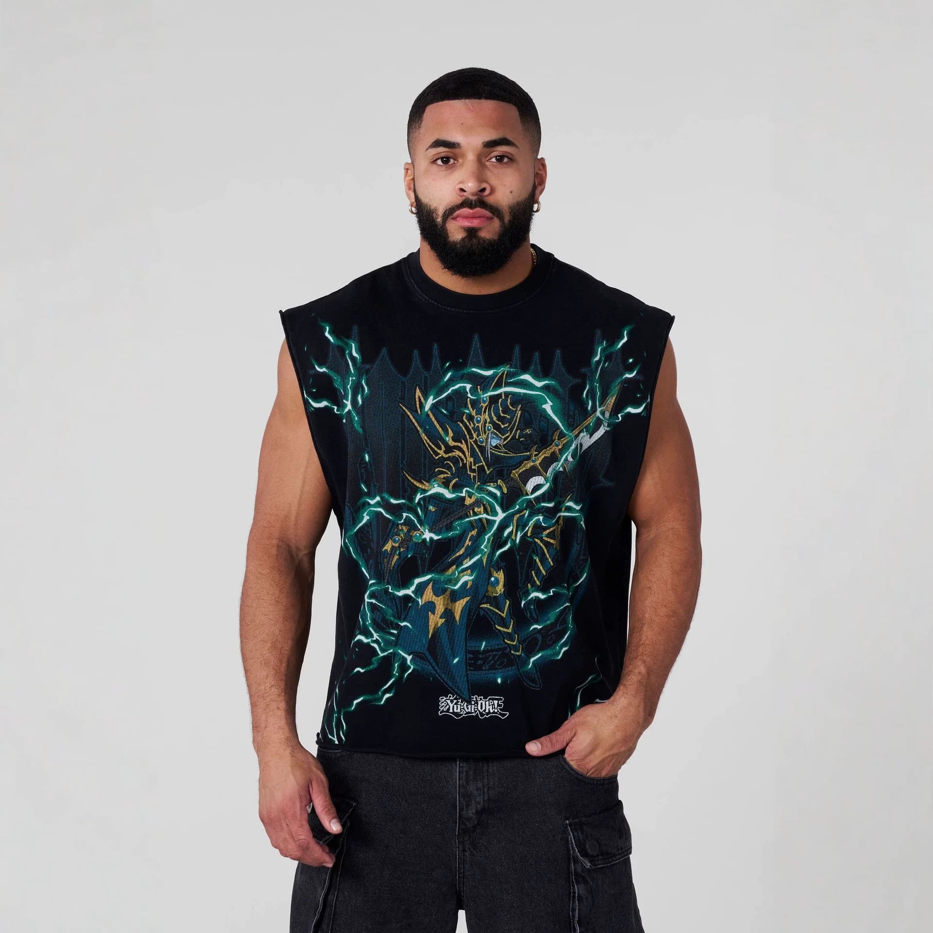 YOUNGLA joint Yu-Gi-Oh men's vest summer gym muscle sports casual fitness vest