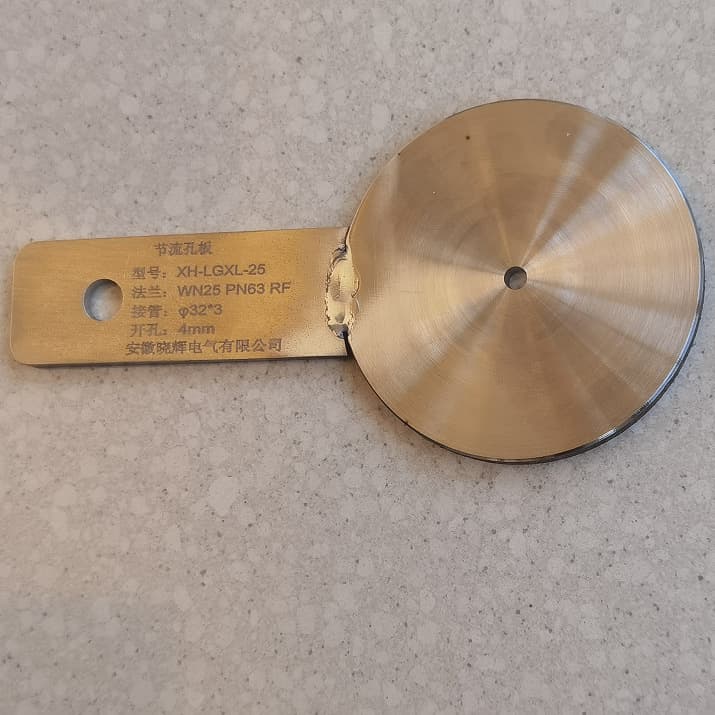 Throttle Orifice Plate XH-LGXL-25 Restriction Orifice WN25PN63 RF