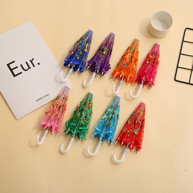 Mini Craft Lace Umbrella Doll Toy Umbrella Decorative Umbrella Photography Prop Dance Umbrella Small Umbrella Studio Wholesale