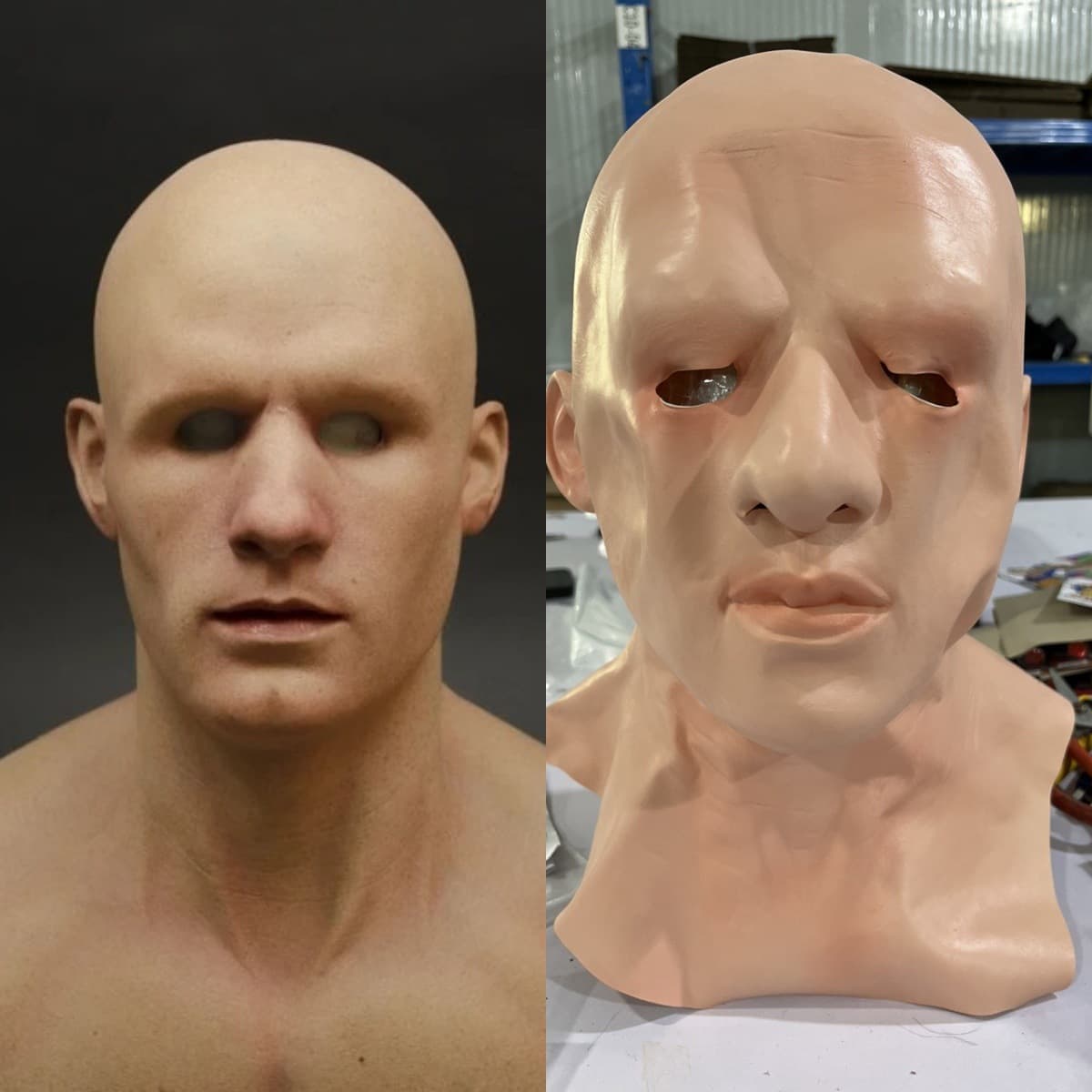 Bestselling Old Man Silicone Face Mask High Realistic Simulation Skin Elderly Role-Playing Cosplay Game Prop