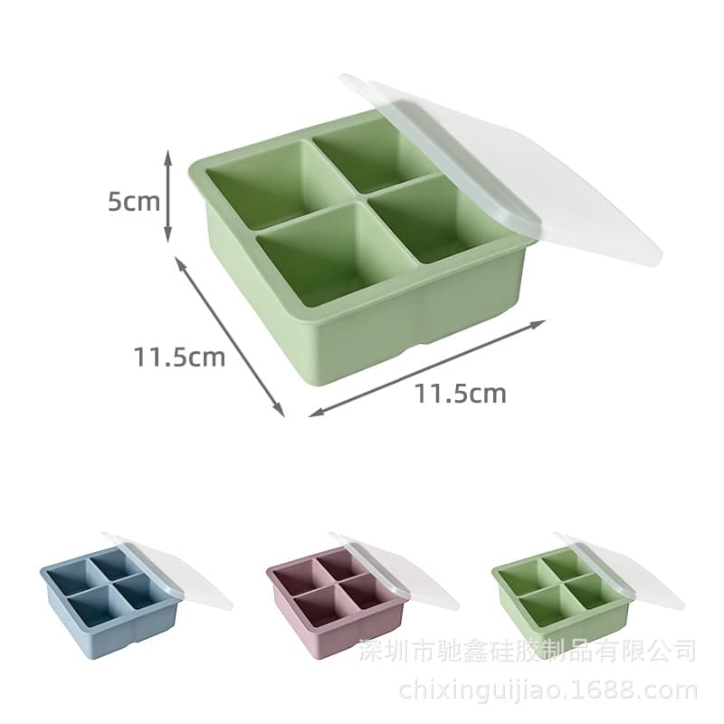 Long Ice Cube Mold Food-Grade Silicone Freezer Ice Tray Large Ice Cube Mold Silicone Ice Tray